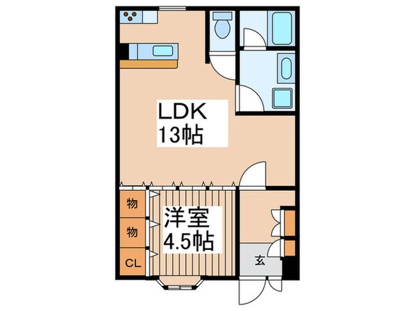 サンライズ大和Ｐ－１の物件間取画像